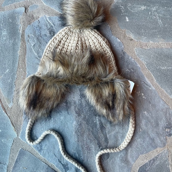 New?Anthropologie-knitted Fur Hat main image 4